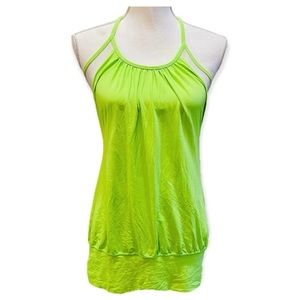 Lululemon no limits tank top zippy green size 4